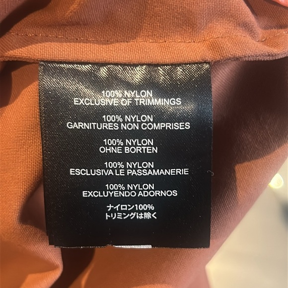 Orage Burnt Orange Rust Lightweight Utility Jacket with Hood Size S - Picture 10 of 16